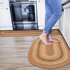 Homespice Decor - 20 x 30 Oval Kingston Jute Braided Rug