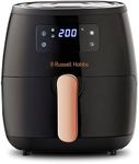 Russell Hobbs Brooklyn Air Fryer, RHAF57, 5.7L, 7 Auto Air Fry Functions, Digital Touch Screen & Display, Removable Crisping Plate, Convenient Carry Handle, Black