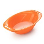 Börner Container with Sieve • for Börner Mandoline Slicers Vital, V5, V6 • Catch Bowl for V-Slicer • Catch Tray for Cut Vegetables • Salad Bowl for Kitchen Slicer • Color: Orange