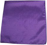 Mechaly Set of 3 Solid 100% Polyester Unisex Bandanas Purple 22 in