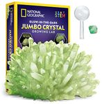 Blue Marble National Geographic Jumbo Crystal Growing Kit - Grow Your Own Giant Glow in The Dark Crystal in a Few Days with This Crystal Making Kit, Science Kit, Grow Crystals for Kids