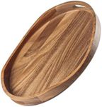 Acacia Wood Serving Tray with Handl