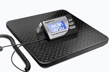 Amazon Basics Digital Postal Scale, Heavy Duty with Aluminum Platform - 660 Pound Capacity, 1 Ounce Readability