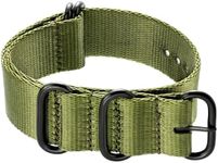 Ritche 20 mm Army Green NATO Strap with Heavy Buckle Compatible with Timex Weekender Watch Band