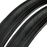 ASC 2x Bicycle Tyres Bike Tires Road/Highway/Hybrid Bikes - 26 x 1.25 Smooth Rolling