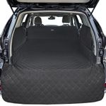 ALLANSING Extra Long SUV Cargo Liner for Dogs - Heavy-Duty 900D Oxford Waterproof Pet Cargo Protector with All-Round Protection & TPU Suction Cups, Fits Full-Size SUVs and Minivans