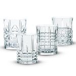 Nachtmann Highland Crystal Whisky Tumbler Set, 345ml/8.2cm, Set of 4, Clear