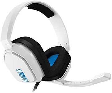 ASTRO Gaming A10 Wired Gaming Headset, Lightweight and Damage Resistant, ASTRO Audio, 3.5 mm Audio Jack, for Xbox Series X|S, Xbox One, PS5, PS4, Nintendo Switch, PC, Mobile - White/Blue