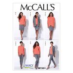 McCall's Patterns M7331 Misses' Jacket, T-Shirt, Pencil Skirt and Leggings, Size E5 (14-16-18-20-22)