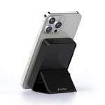 URBN 10000 Mah Stand Magsafe Power Bank with Stand | 15W Fast Wireless Charging |Strong Magnetic Hold | USB Type-C Input/Output | Pass Through Charging | Magtag Ring Included | (Black) -USB Type C