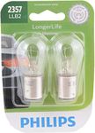 Philips Automotive Lighting 2357 LongerLife Miniature Bulb, 2 Pack (2357LLB2)