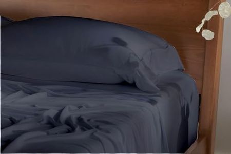 Twin XL Sheets, Dorm Twin XL Sheets, 100% Microfiber Twin Extra Long Sheets , 4 Pcs Twin XL Bedding Set to fit upto 16" Deep Twin XL Mattress, Twin XL Bed Sheets, Twin Long Sheets ( Dark Grey)