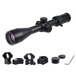 ToopMount Rifle Scope Tactical 6-24x50 mm FFP Scope with Rapid Rangefinder Riflescope Illuminated Red Reticles Optical with Free Weaver/Picatinny Rail Mounts for Hunting