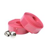 AERO SPORTS Road Bike Handlebar Tape, Bicycle Bar Tape Handle Wrap 2PCS w/Plugs (Pink)