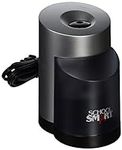 School Smart Vertical Electric Pencil Sharpener, For Classroom, Home, and Office Use, Black and Grey