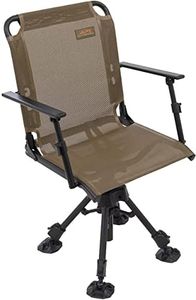 ALPS OutdoorZ Stealth Hunter Hunting Chair,Adjustable Height Deluxe, Brown - New