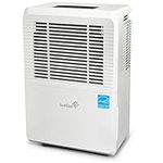 Ivation 4,500 Sq Ft Energy Star Dehumidifier - Large-Capacity - Includes Programmable Humidistat, Hose Connector, Auto Shutoff/Restart, Casters & Washable Air Filter, White