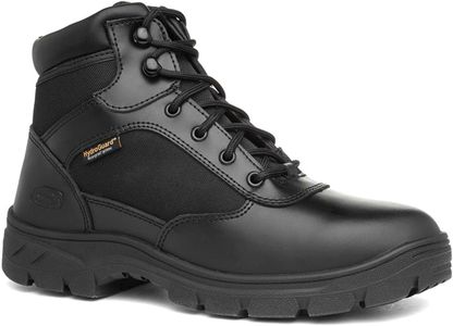 Skechers Men’s Wascana Benen Boots – Black Leather/Textile, Size 9.5 UK
