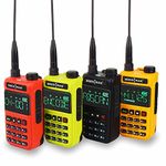 SOCOTRAN UV-5118 Air Band Two Way Radio Full Band 108-660MHz Marine Radio Police Scanner Copy Frequency NOAA VOX Hidden LCD Walkie Talkie (Light Green)