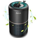 AIRTOK Air Purifiers, Air Purifier for Home Bedroom with Fragrance Sponges | 4 in 1 H13 True HEPA Air Filter 99.97% Remove Dust Pollen Pet Dander Odor Ozone, Free Night, Night Light, AP0601