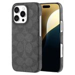 Coach Signature Canvas Slim Wrap iPhone 16 Pro Max Case - Designer Phone Case - Signature Charcoal