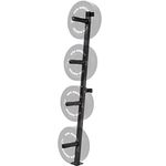 GYM MASTER Wall Mounted Olympic 2 inch Bumper Weight Plate Storage Rack Holder