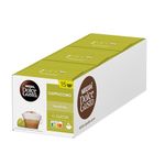 NESCAFE Dolce Gusto Cappuccino Coffee Pods - total of 45 Cappuccino Coffee Capsules - Italian Classic Coffee (3 Packs)