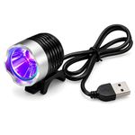 UV Curing Lamp 395nm USB Powered UV LED Light, Fast 10 Second Curing, Portable UV Resin Light for Quick Resin Art, UV Glue, PCB Coating, Nail Polish Dry, Fluorescent Detection & Currency Verification