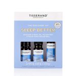 Tisserand Aromatherapy - Sleep Better Discovery Kit - Rollerball, Body Oil & Pillow Mist - 100% Natural Pure Essential Oils - 2x9ml, 1x10ml