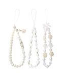 3 Pcs Phone Chain, Phone Charm Strap, Beaded Phone Chains Used to Prevent Phone Loss and Slipping Perfect Gifts for Women and Girl