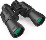 20x50 High Power Military Binoculars, Compact HD Professional/Daily Waterproof Binoculars Telescope for Adults Bird Watching Travel Hunting Football-BAK4 Prism FMC Lens-with Case and Strap (20X50)