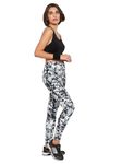 Clovia Women's Snug-Fit High Rise Camouflage Print Active Tights (AB0042D01_Grey_M)