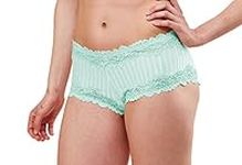 Lunaire Women's Barbados Boy Short Panties, Celadon, 6 Regular