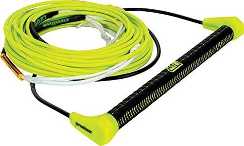 Proline by Connelly 75' LGS Wakeboard Rope and Handle Package, Dyneema Line, Suede Stitched Handle, Yellow (84210010)