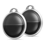 PEATOP Air Tag 2 Pack,Smart Bluetooth Key Finder Device,Tracker for Keys, Wallet, Luggage,Waterproof Tag Tracker with Replaceable Battery, Item Locater Works with Apple Find My (iOS Only)