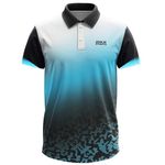 Dika Sports Cricket Jersey Replica Cricket t-Shirt with Collar Sports wear for Men| 2 Year to 5XL Blue-Black