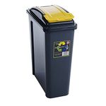 Recycle Bin Slate/Yellow 25L