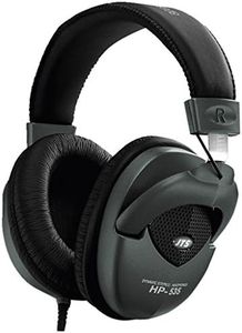 JTS HP-535 Professional Studio Monitor Headphones with Padded Ear Cushion and Headrest Over-Ear Headphones with Excellent Sound Quality in Black