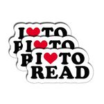 (3Pcs) I Love to Read Sticker, Kindle Decals, Reading Stickers, Bookish Water Assistant Vinyl Stickers for Laptop, Phone, Water Bottles, Kindle Sticker Gifts for Book Lovers Girl Women 3"x1.8" Inch