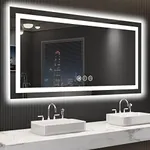 LOAAO 55X30 LED Bathroom Mirror wit