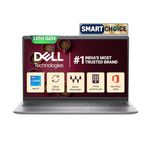 Dell 15 Smart Choice (Previously Inspiron), 13th Gen Intel Core i5-1334U (16GB RAM, 1TB SSD) FHD, 15.6"/39.62cm, Windows 11 MSO'24, Silver, 1.62kg, 12 Month McAfee, Backlit KB, Thin & Light Laptop