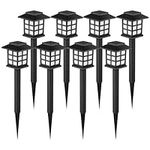 Solar Outdoor Lights,8 Pack LED Solar Lights Outdoor Waterproof, GIGALUMI Solar Walkway Lights Maintain 10 Hours of Lighting for Your Garden, Landscape, Path, Yard, Patio, Driveway