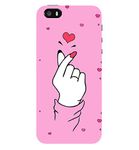 CreativeSoul ''Girl Hand with Heart'' Printed Hard Back Case for Apple iPhone 5 /Apple iPhone 5S /Apple iPhone SE (2016), Designer Cases & Covers for Your Smartphones