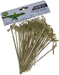 Avanti Bamboo Looped Picks 50-Pieces Set, 12 cm Length,Brown