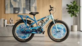 TONY RAW Bicycles Goat Sports BMX Unisex Single Speed Steel Frame Size 20T Bicycle Cycle for Kids 7 to 10 Years Boys & Girls with Side Stand and Mudguard (Blue LIGHTBLUE)