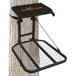Big Game Captain Hang-On Treestand, Lightweight Steel Construction & Flip-Back 14" x 12" Flex-Tek Seat, 300 lbs Weight Rating, & Foot Platform