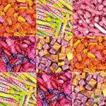 Generic Fruitellaa Duo Stix, Strawberry Mix, Juicy Chews, Summer fruits, Berries & Cherry Chewy Sweets - Assorted Fruit chewy sweets | VIMIX (1.5kg, All Random Mixed)