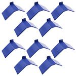 ANCLLO 10pcs Pigeon Rest Stand Reusable Plastic Pigeon Perch Dove Rest Roost Cage Stand Support Cage Accessories for Dove Pigeon and Other Birds - Blue