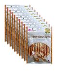 DOGTOWN Superbone Stickes Bone for Dogs | All Natural Flavour Chicken Sticks | Natural & Safe [ Peanut Butter - Pack of 10 ]