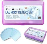 Enyur Laundry Detergent Sheets,Travel Laundry Detergent,Liquidless Laundry Sheets,32 Loads,Fresh Scent,Great for College,Camping,Laundromat,HE Machines,Hand Wash